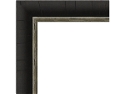 30mm 'Arden' Ebony veneer Silver Sight Edge Frame Moulding