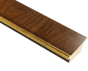69mm 'Arden' Chestnut veneer Gold Sight Edge Frame Moulding