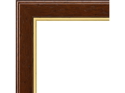 35mm 'Derby' Walnut Gold Sight Edge FSC Mix 70% Frame Moulding