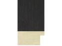 38mm 'Domino' Black Open Grain FSC 100% Frame Moulding