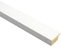 38mm 'Domino' White Open Grain FSC 100% Frame Moulding