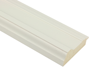 91mm 'Brompton' Limewash FSC 100% Frame Moulding 