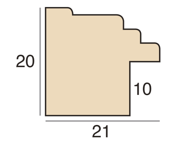 21mm 'Sketch' Grey Frame Moulding