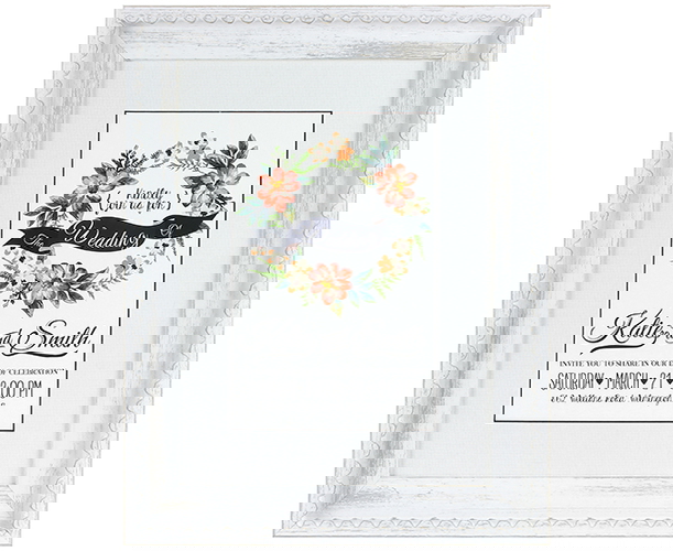 35mm 'Vienna' Antique White Frame Moulding