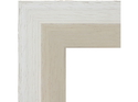 25x58mm 'Bloc L Style' White Washed Frame Moulding