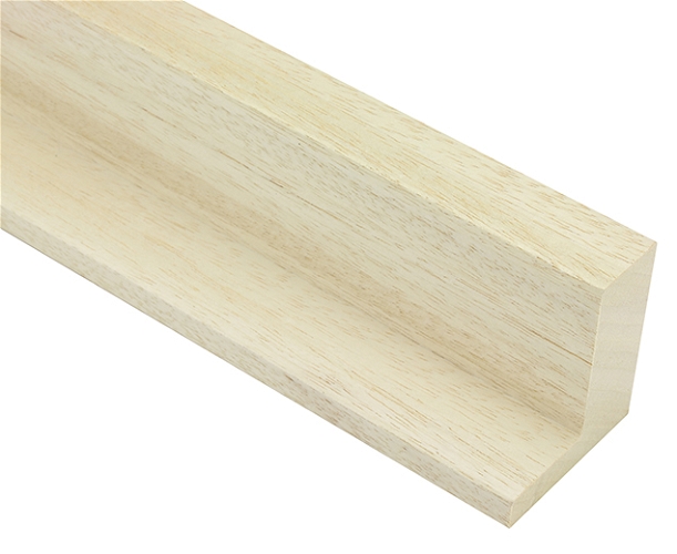 25x58mm 'Bloc L Style' Bare Wood Ayous Frame Moulding