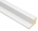 25x39mm 'Bloc L Style' White Frame Moulding