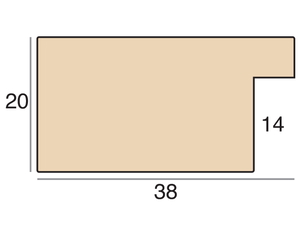 38mm 'Albany' Walnut FSC™ Certified Certified Frame Moulding FSC 100%