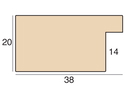 38mm 'Albany' Walnut FSC 100% Frame Moulding