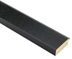 60mm 'Brompton' Black FSC™ Certified 100% Frame Moulding