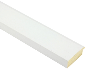 60mm 'Brompton' White FSC™ Certified 100% Frame Moulding