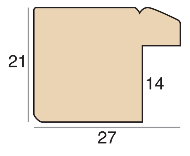 27mm 'Aria' Peat Frame Moulding