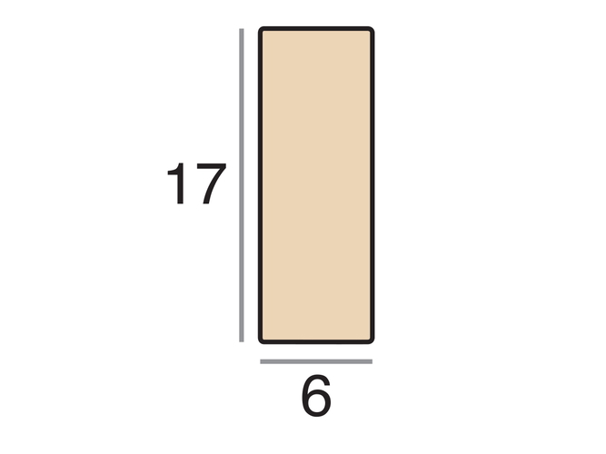 6x17mm 'Glass Spacer' Grey Open Grain FSC™ Certified 100% Frame Moulding