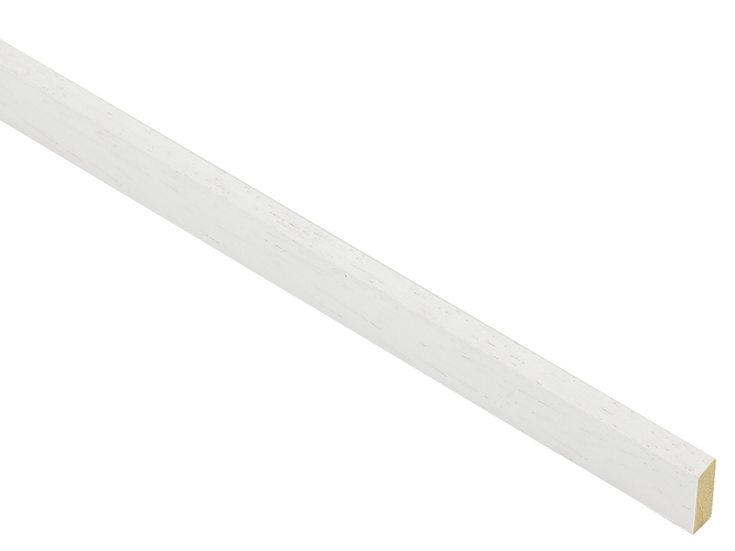 6x17mm 'Glass Spacer' White Open Grain FSC™ Certified 100% Frame Moulding