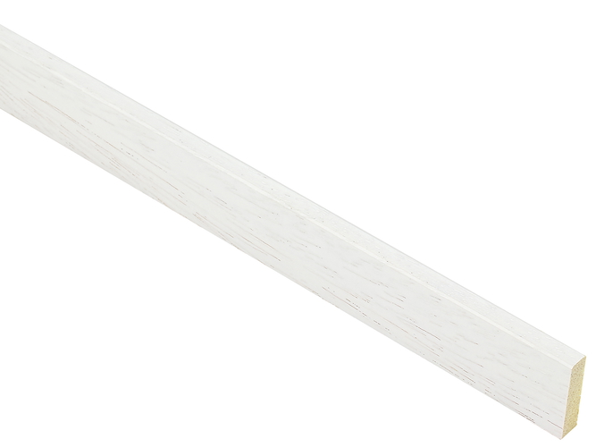 6x25mm 'Glass Spacer' White Open Grain FSC™ Certified 100% Frame Moulding
