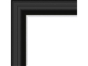 38mm 'Vermeer' Matt Black Silver Sight Edge FSC 100% Frame Moulding