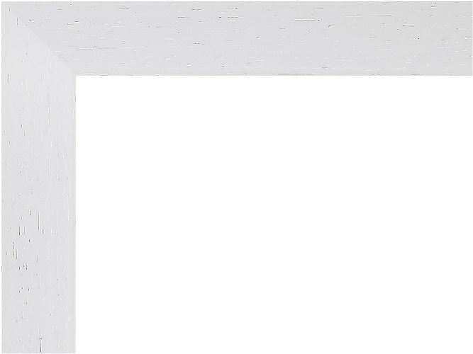 20x20mm 'Domino' White Open Grain Frame Moulding