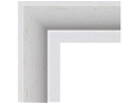 50mm 'St Ives' White Open Grain FSC 100% Frame Moulding