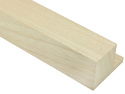 80mm 'Bloc L Style' Bare Wood Ayous Frame Moulding