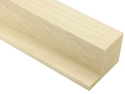 80mm 'Bloc L Style' Bare Wood Ayous Frame Moulding