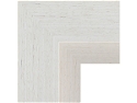 80mm 'Bloc L Style' White Washed Open Grain Frame Moulding