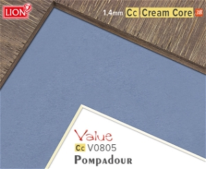 Value Cream Core Pompadour Mountboard 1 sheet