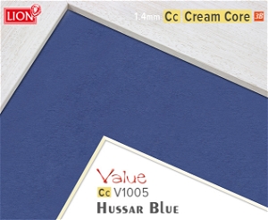 Value Cream Core Hussar Blue Mountboard 1 sheet