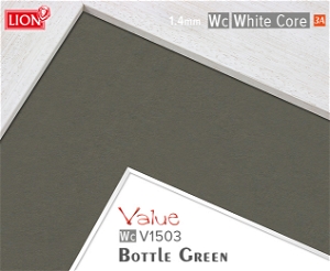Value White Core Bottle Green Mountboard 1 sheet