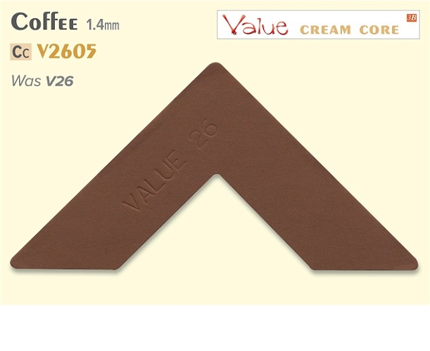 Value Cream Core Coffee Mountboard  1 sheet