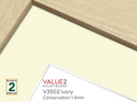 VALUE2 Conservation Ivory 1.4mm Level 2 Mountboard 1 sheet